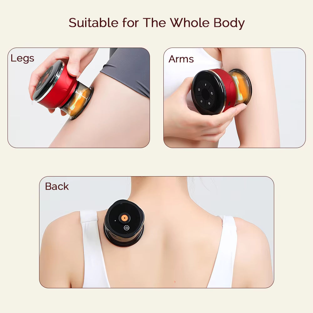 4-in-1 Smart Electric Dynamic Body Guasha & Vacuum Cupping Massager