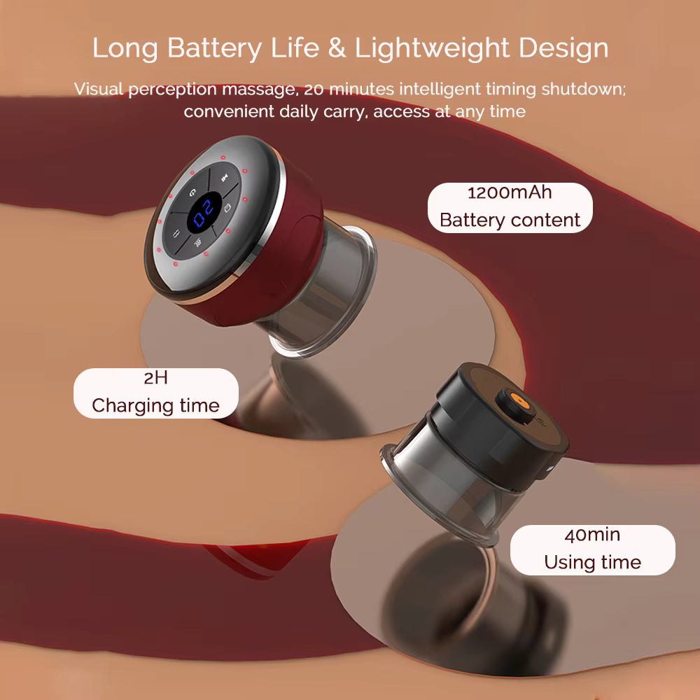 4-in-1 Smart Electric Dynamic Body Guasha & Vacuum Cupping Massager